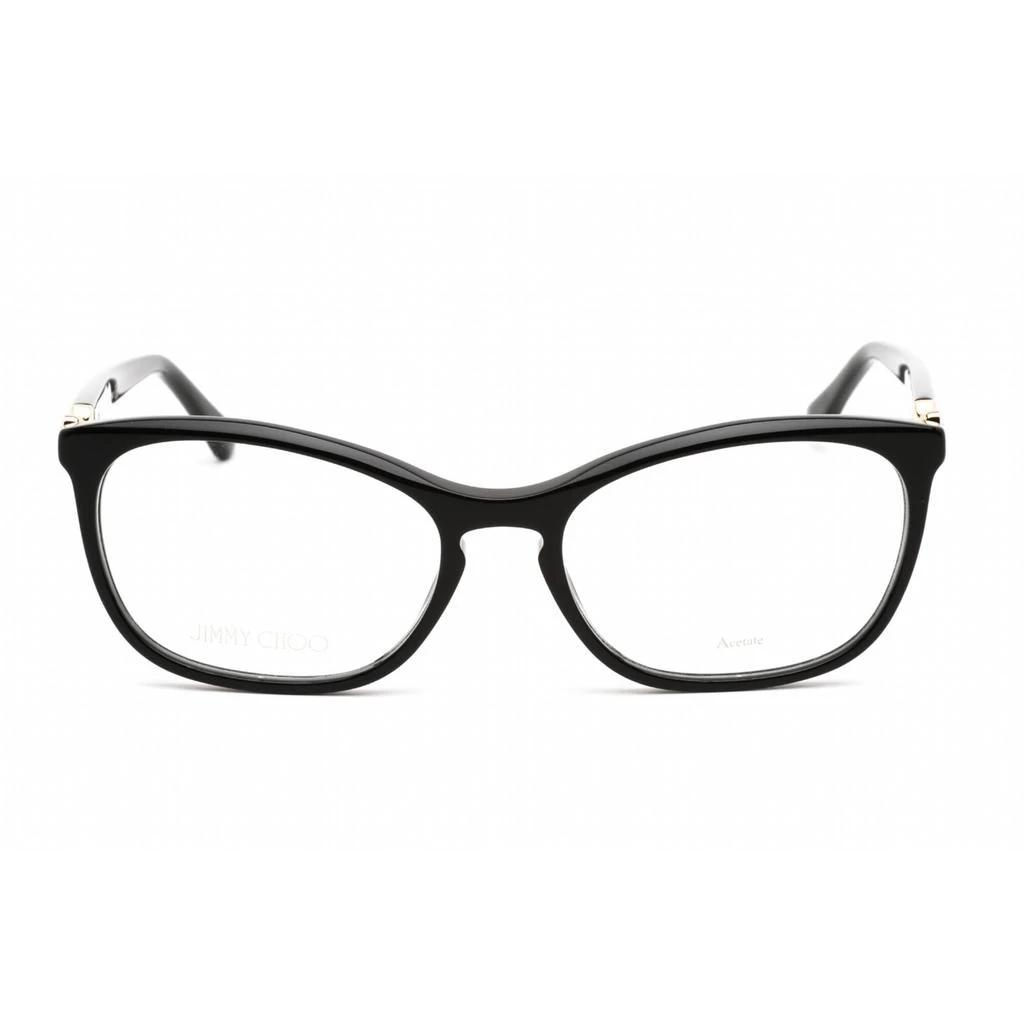 Jimmy Choo Jimmy Choo Women's Eyeglasses - Full Rim Cat Eye Black Plastic Frame | JC317 0807 00 2