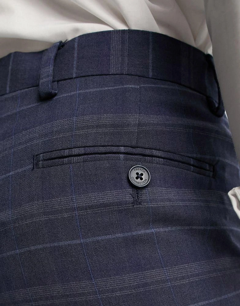 French Connection French Connection suit trousers in marine check 2