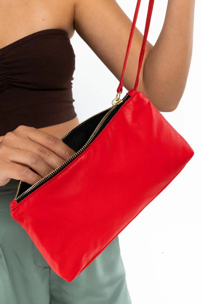 Los Angeles Apparel (Factory Store) RLH3468 - Leather Zip Pochette 5
