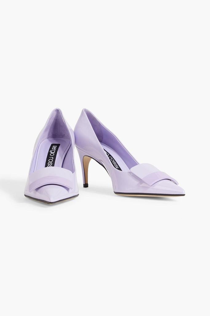 Sergio Rossi sr1 75 embellished patent-leather pumps