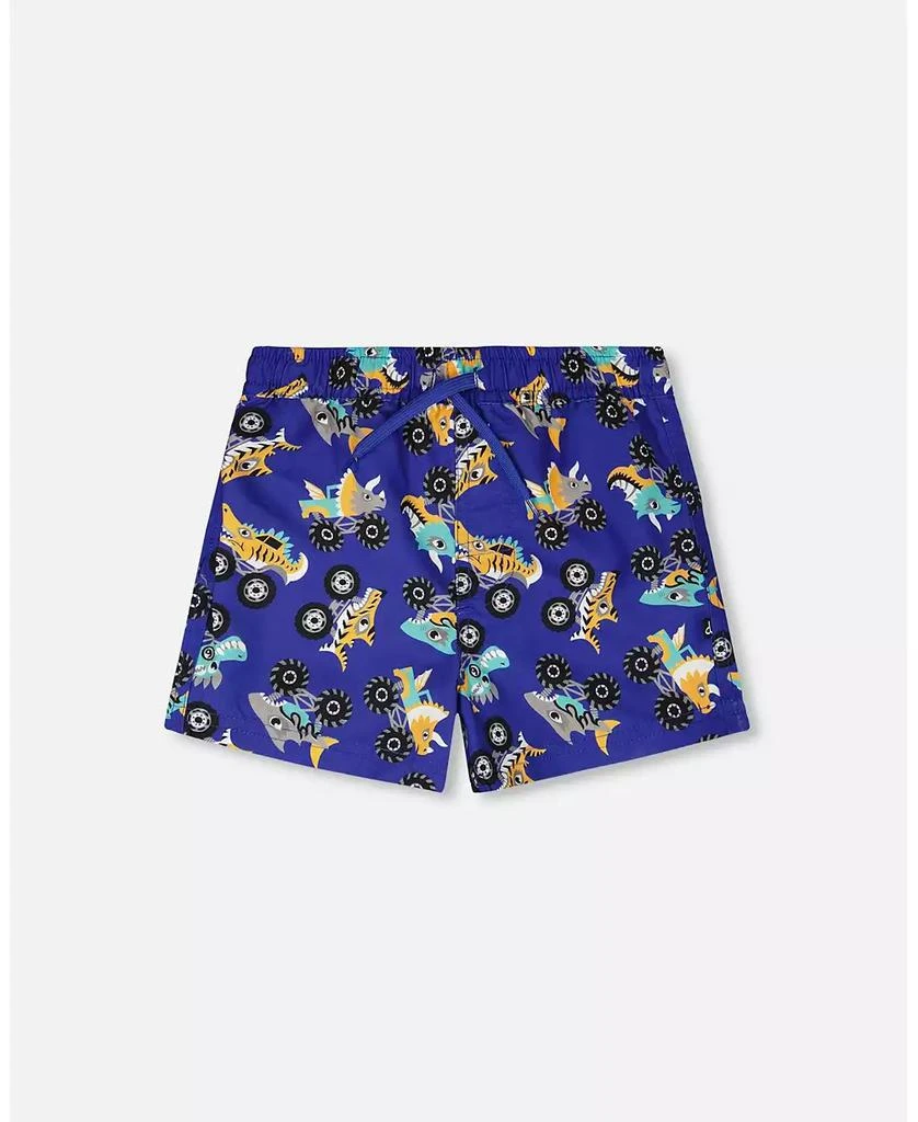 Deux par Deux Boys Boardshorts Truck Print