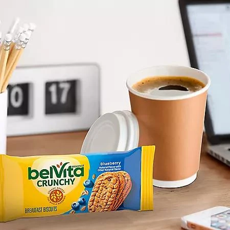 belVita belVita Blueberry Breakfast Biscuits, 4 biscuits per pack, 25 pk. 6