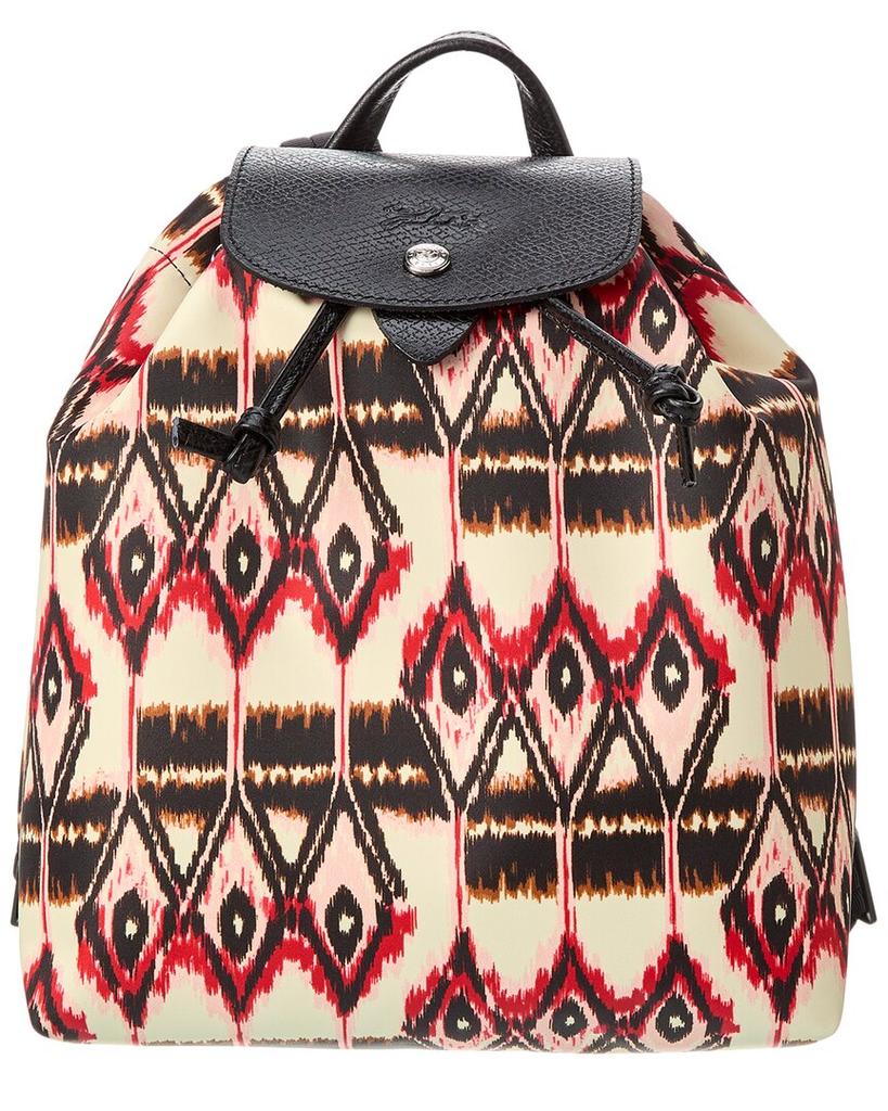 Longchamp Longchamp Le Pliage Ikat Nylon & Leather Backpack