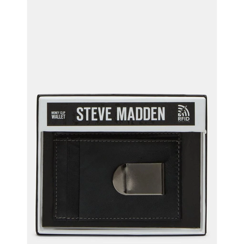 Steve Madden Men's Money Clip Black 5