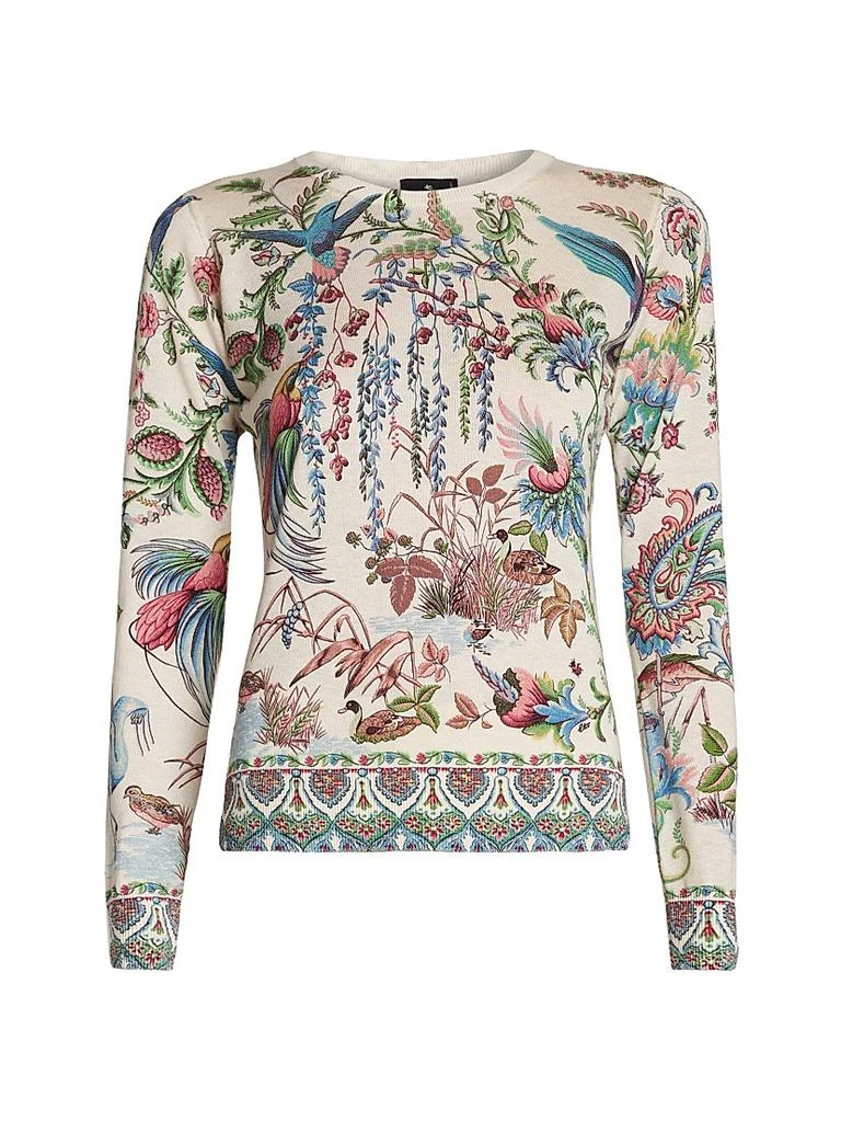 ETRO Printed Knit Crewneck Top