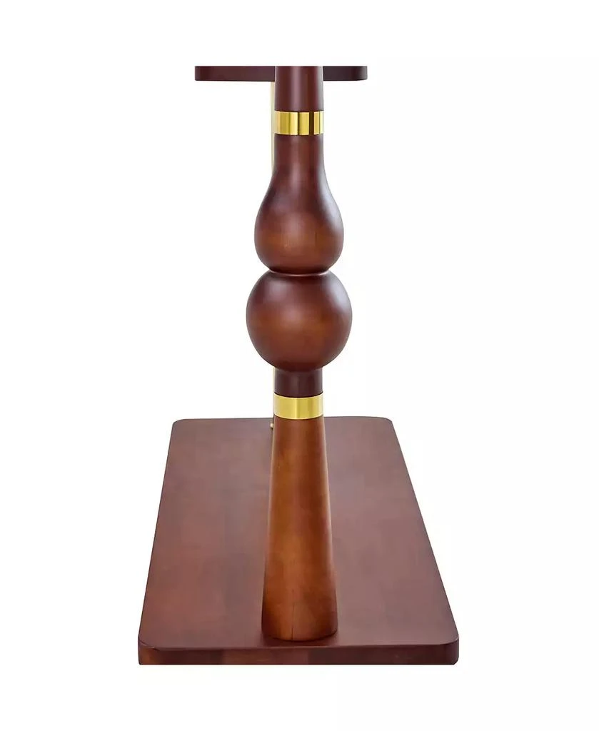 Streamdale Furniture 70" Industrial Coat Rack - Wood 
Steel, Double Hanger, Storage 5