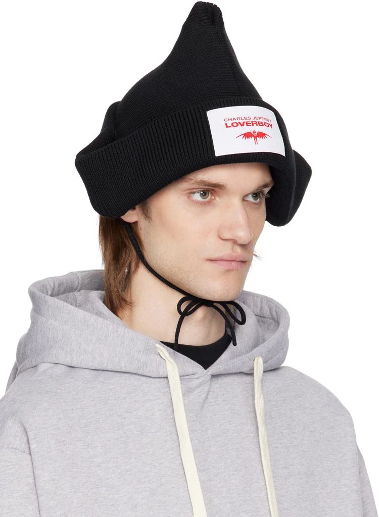 Charles Jeffrey Loverboy Black Paper Boat Beanie 2