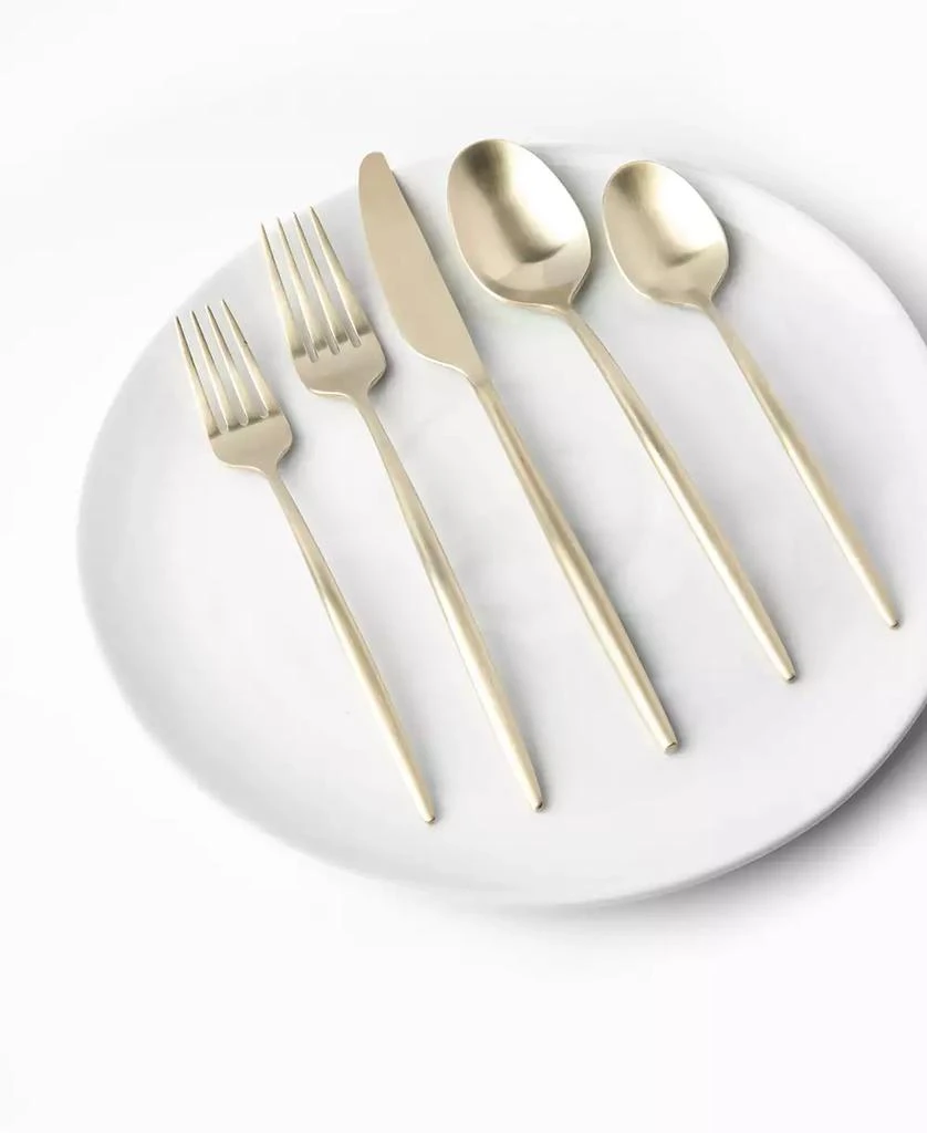 Cambridge Silversmiths Gaze Champagne Satin 20-Piece Flatware Set, Service for 4 3