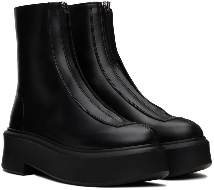 The Row Black Zipped I Boots 4