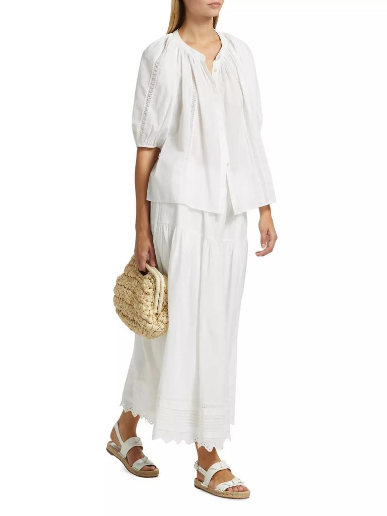 XIRENA Tilda Cotton A-Line Maxi Skirt 2