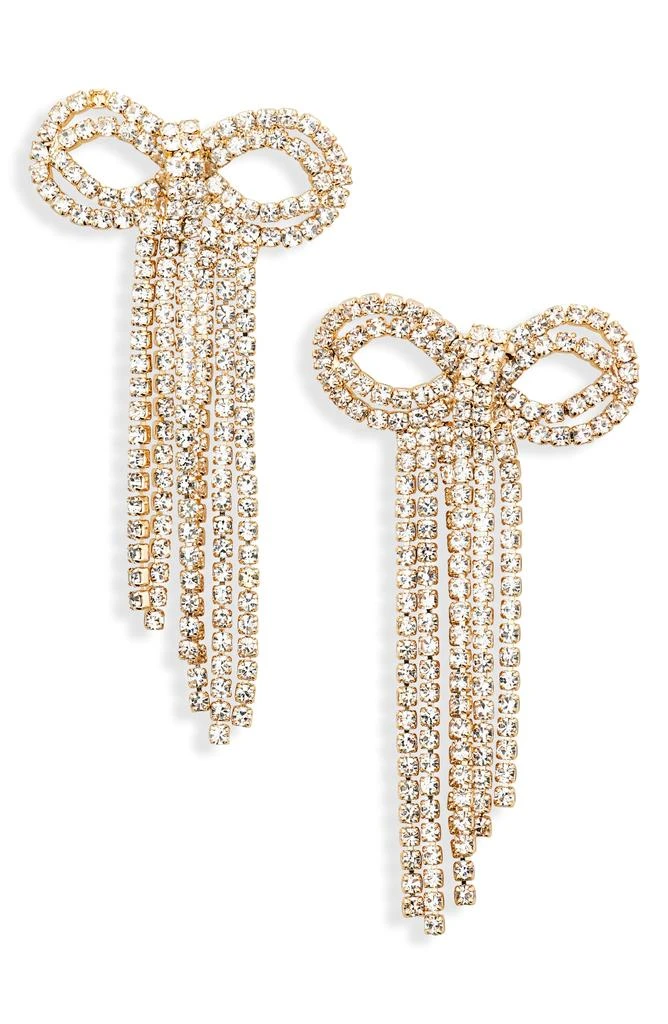 BAUBLEBAR Bow Linear Drop Earrings