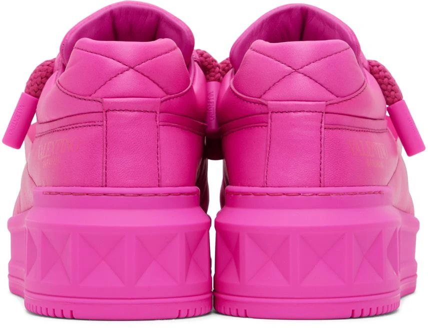 Valentino Pink One Stud XL Nappa Leather Sneakers 2