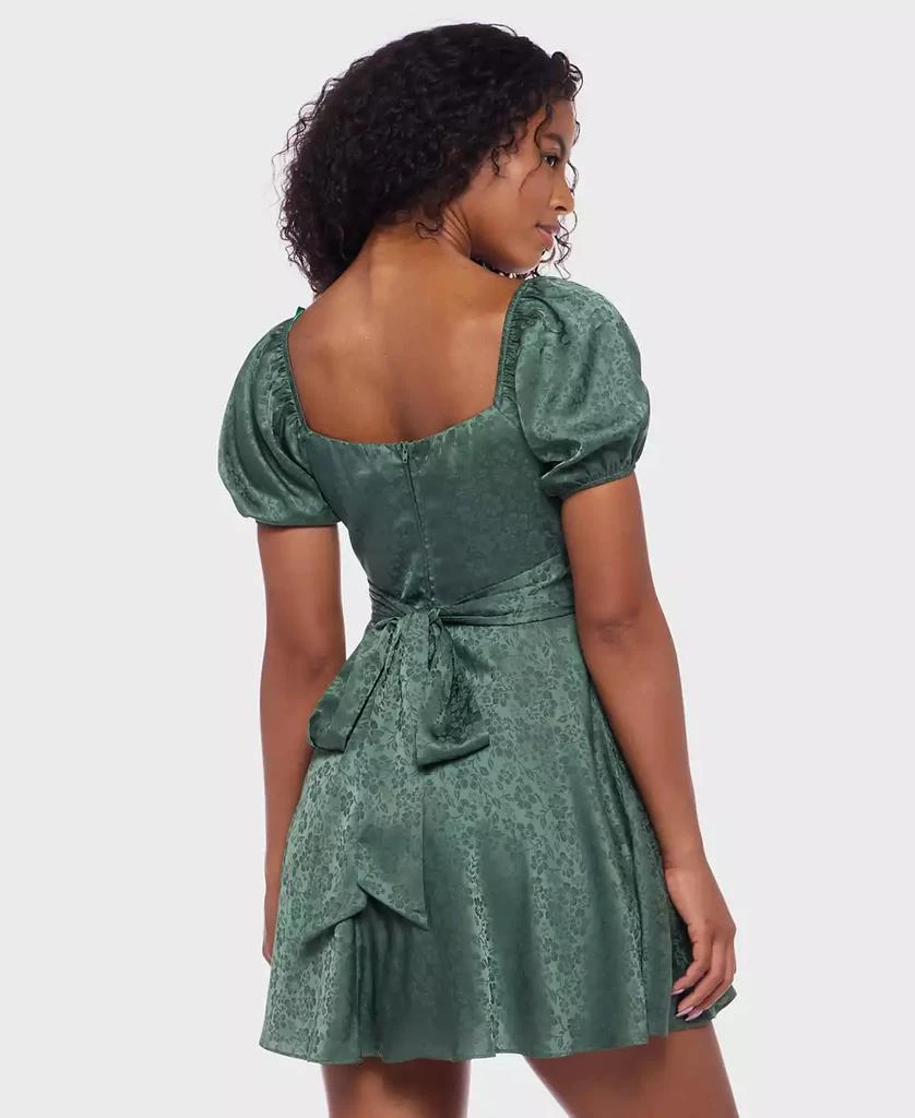 knee length dresses for ladies Jacquard Floral Mini Dress main image 1