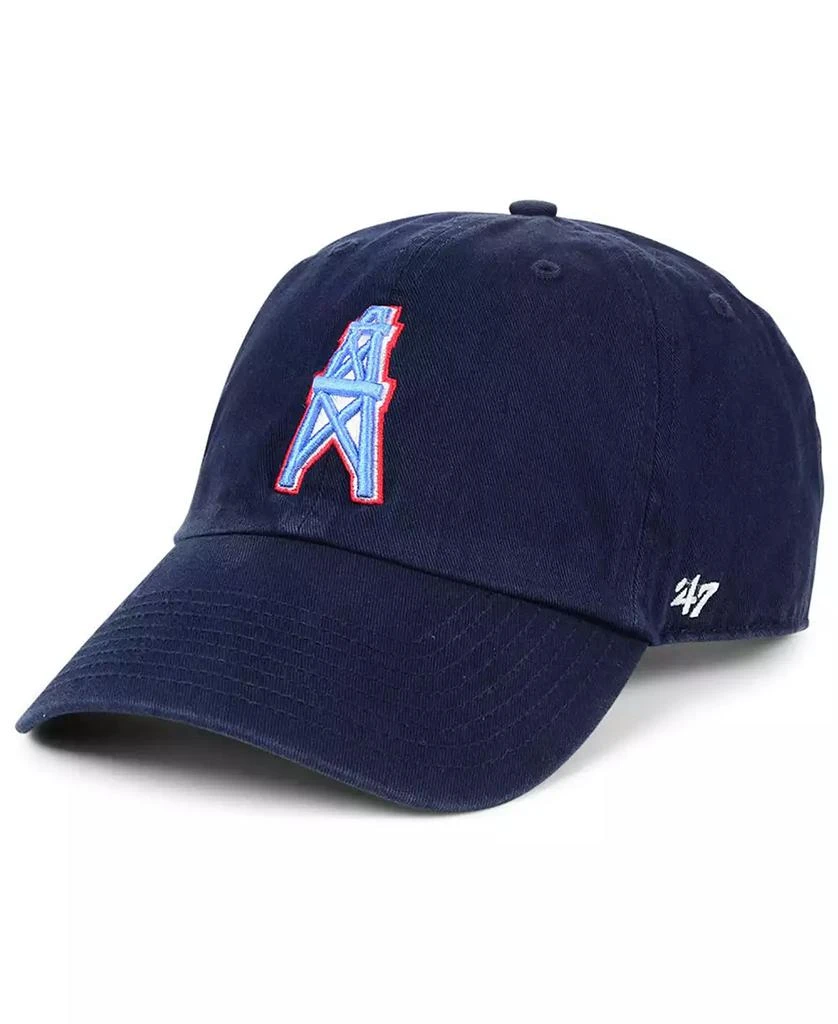 47 Brand Houston Oilers CLEAN UP Strapback Cap 1