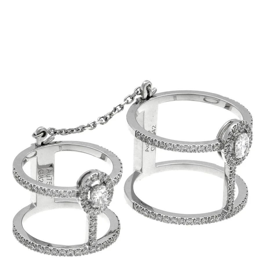 Messika 18k White Gold  Glam
Azone Double Pave Diamond Ring 2