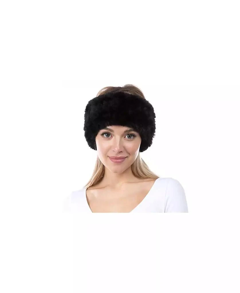 MARCUS ADLER Women's Plush Faux Fur Stretch Headband 1