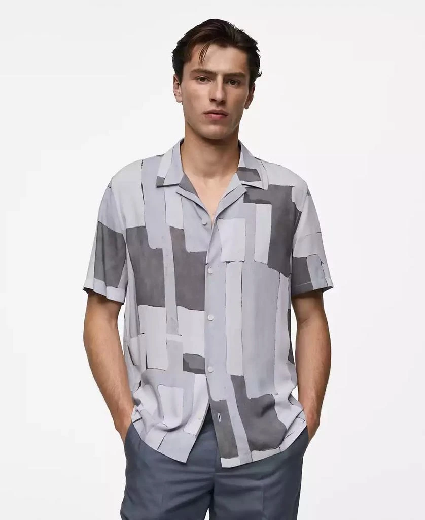Mango Men's Flowy Printed Shirt 1