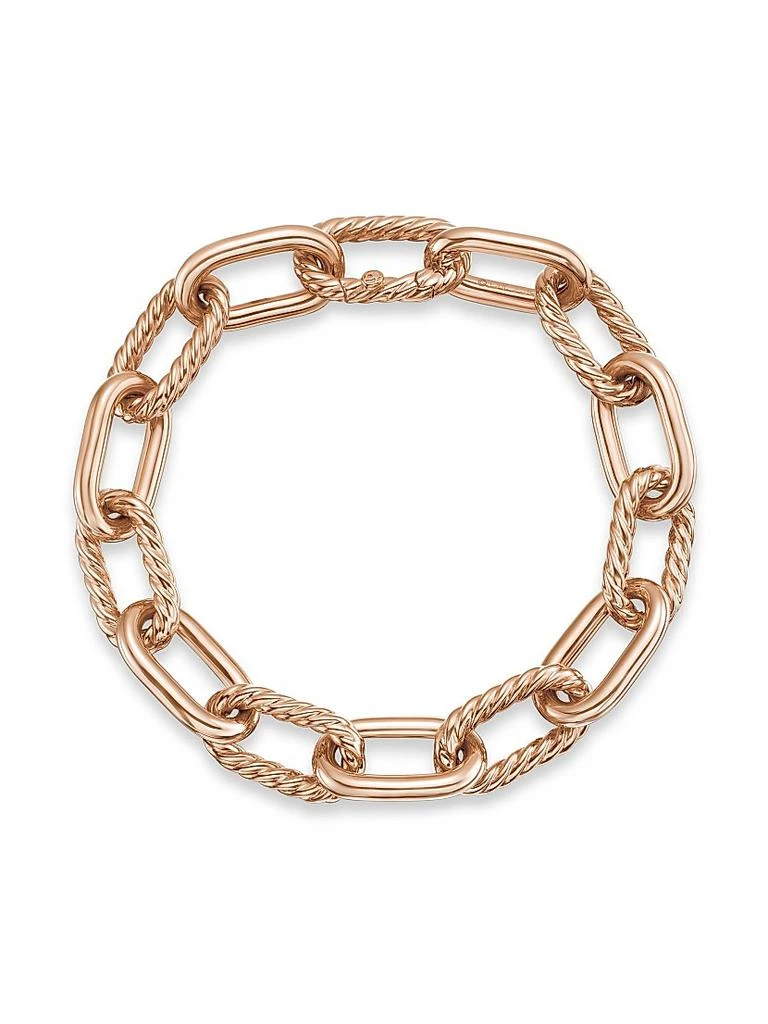 David Yurman DY Madison Chain Bracelet in 18K Rose Gold 4