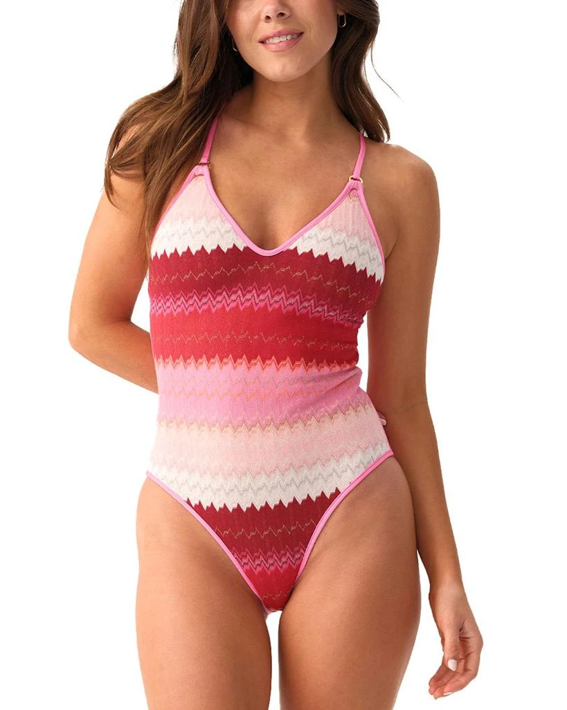 PQ Swim Margot Striped Swimsuit 1
