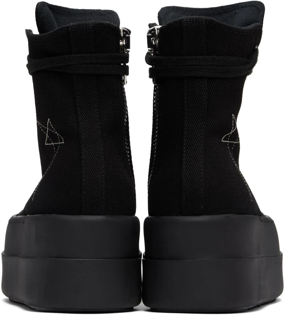 Rick Owens Black Hollywood Double Bumper Sneaks Sneakers 2