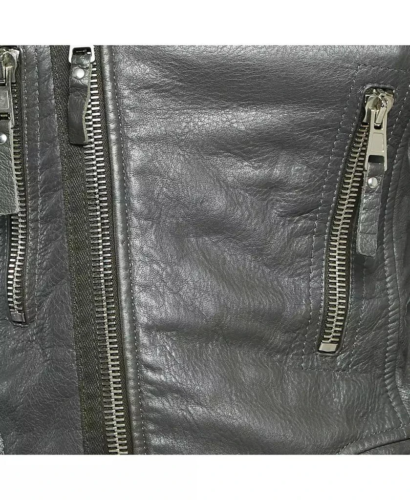 Pre-Owned Balenciaga Women
s Green Leather Biker Jacket 4