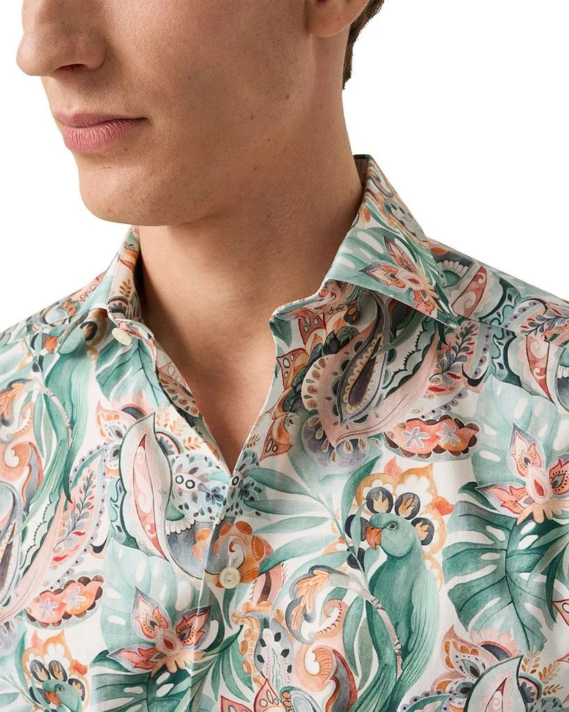 Eton Slim Fit Printed Button Front Shirt 3