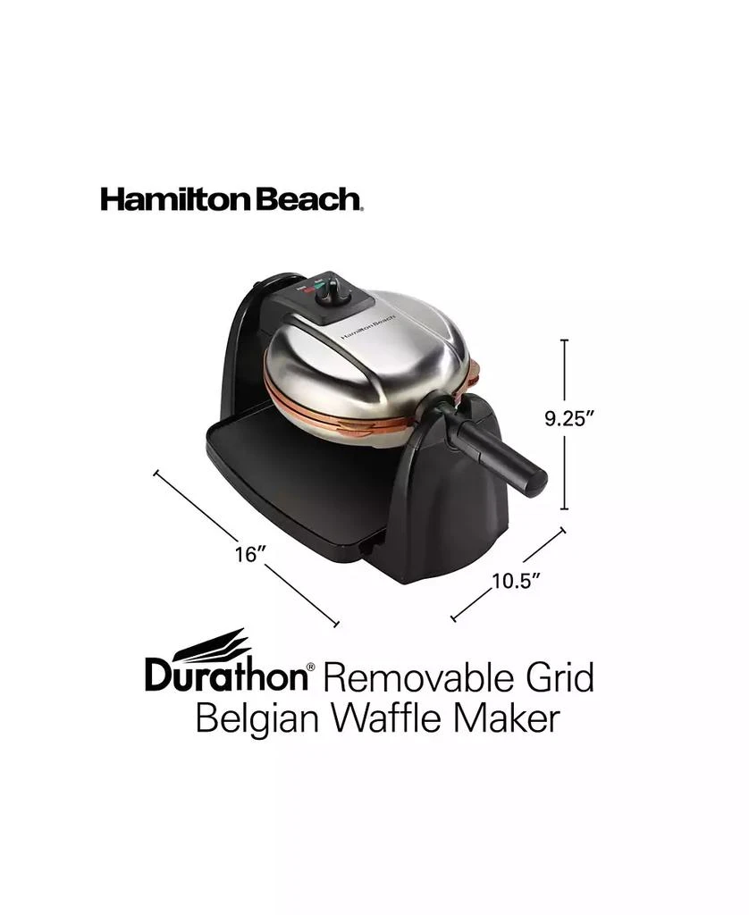 Hamilton Beach Durathon Removable-Grid Belgian Waffle Maker - 26133 6