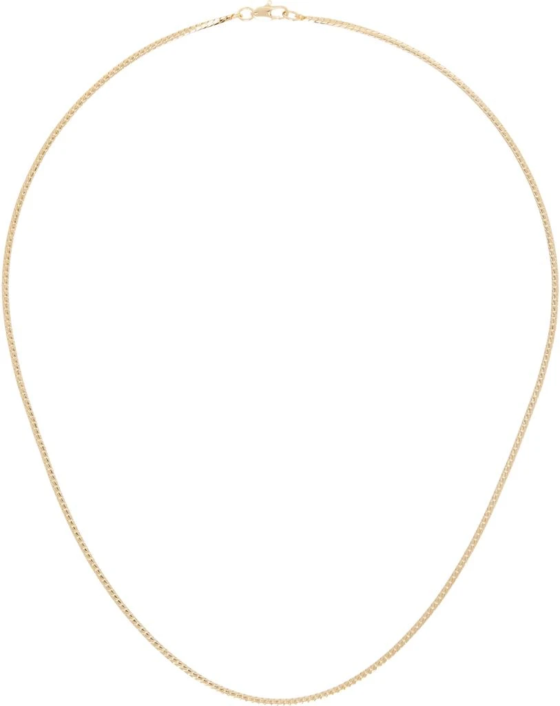 Laura Lombardi Gold Mini Omega Chain Necklace 1