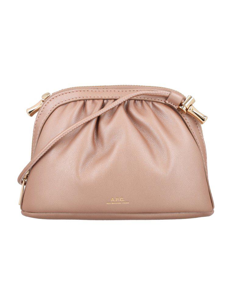 A.P.C. A.P.C. Ruched Drawstring Crossbody Bag