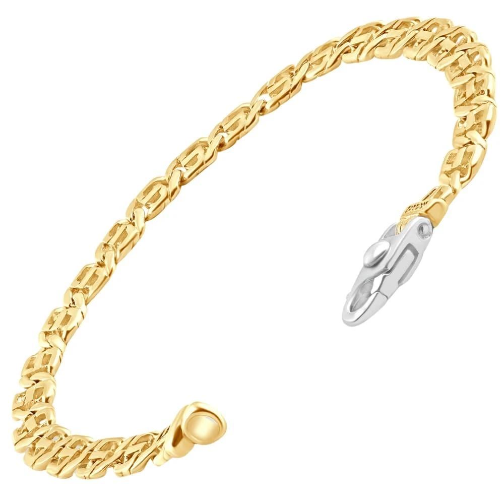 Pompeii3 Men
s Designer Mariner Link 14k Gold (23gram) or Platinum (37gram) 7mm Bracelet 8.5" 2