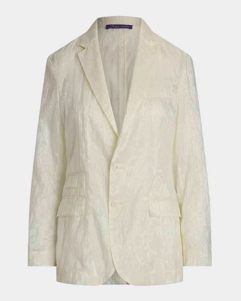Ralph Lauren Lori Crinkle Double Organdy Single-Breasted Jacket 1