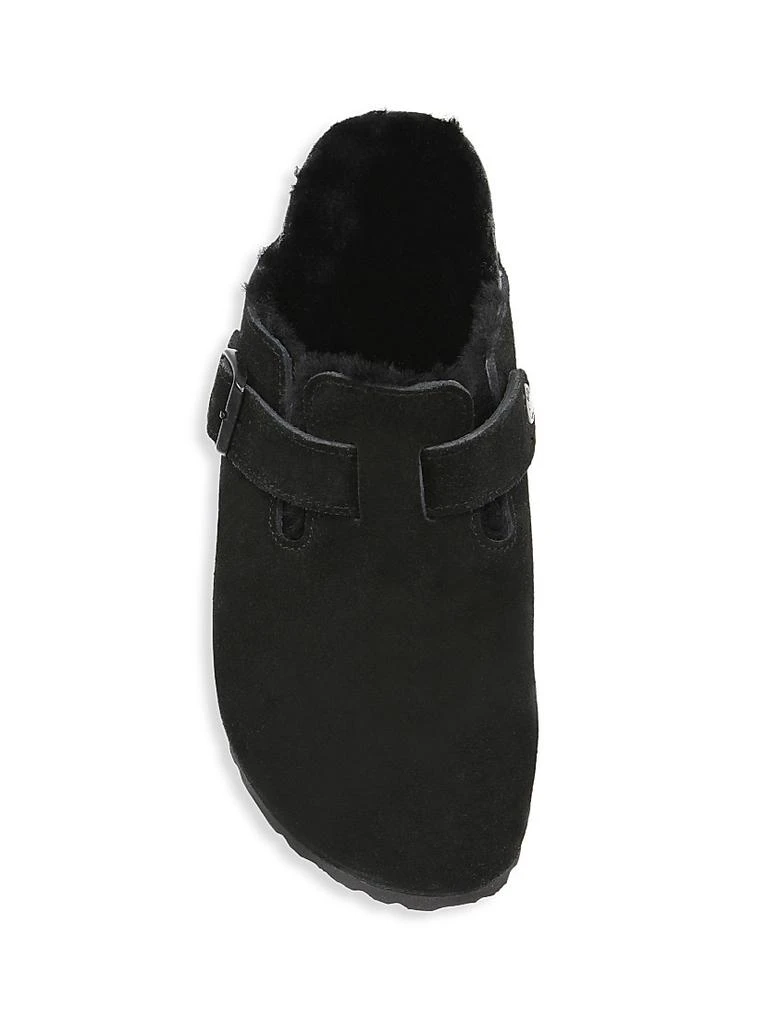 Birkenstock Boston Shearling-Lined Suede Clogs 5