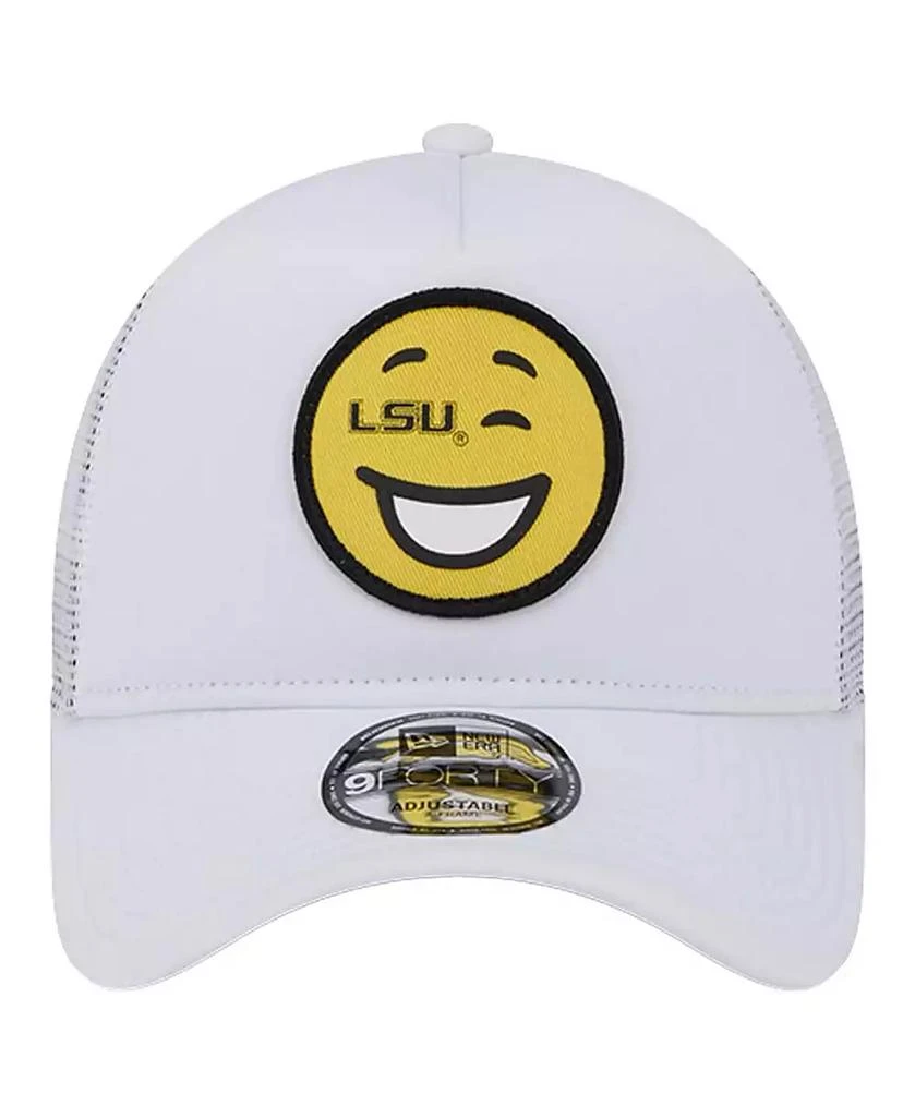 New Era Men's White LSU Tigers Wink Foam Trucker Adjustable Hat 4