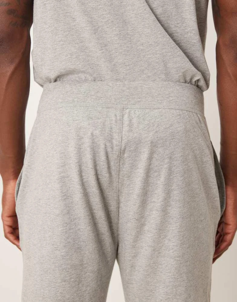 Ralph Lauren Polo Ralph Lauren icon logo liquid cotton lounge joggers in grey marl 5