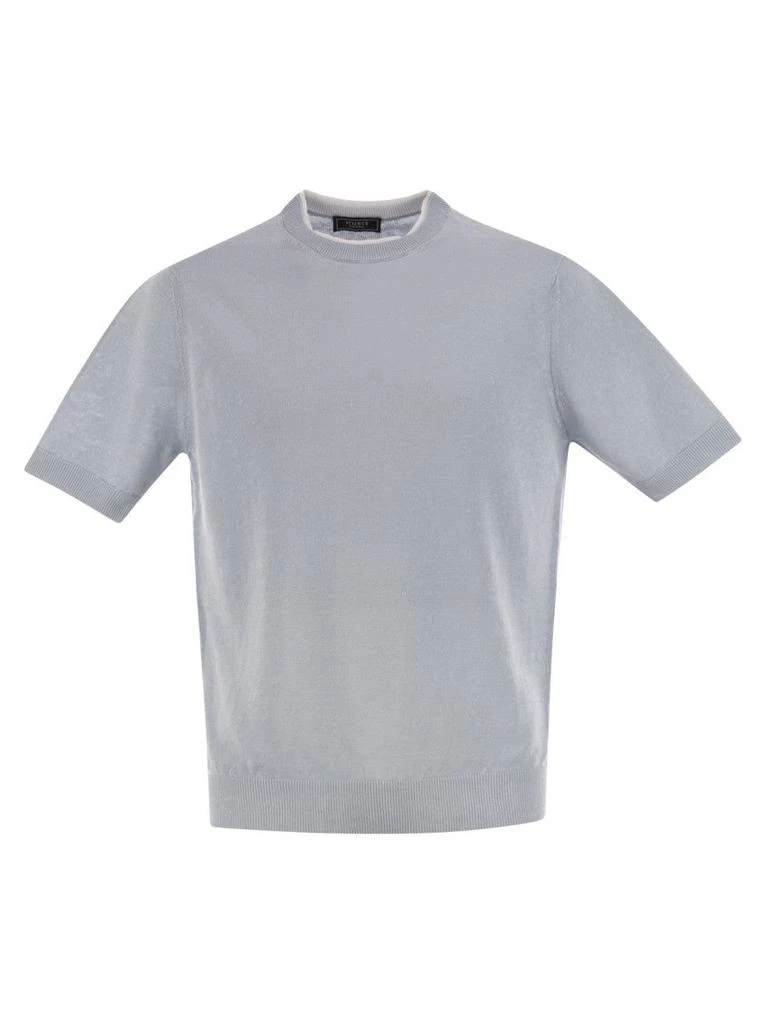 Peserico T-Shirt In Linen And Cotton Yarn