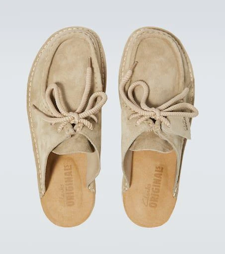Clarks Desert Nomad suede mules 4