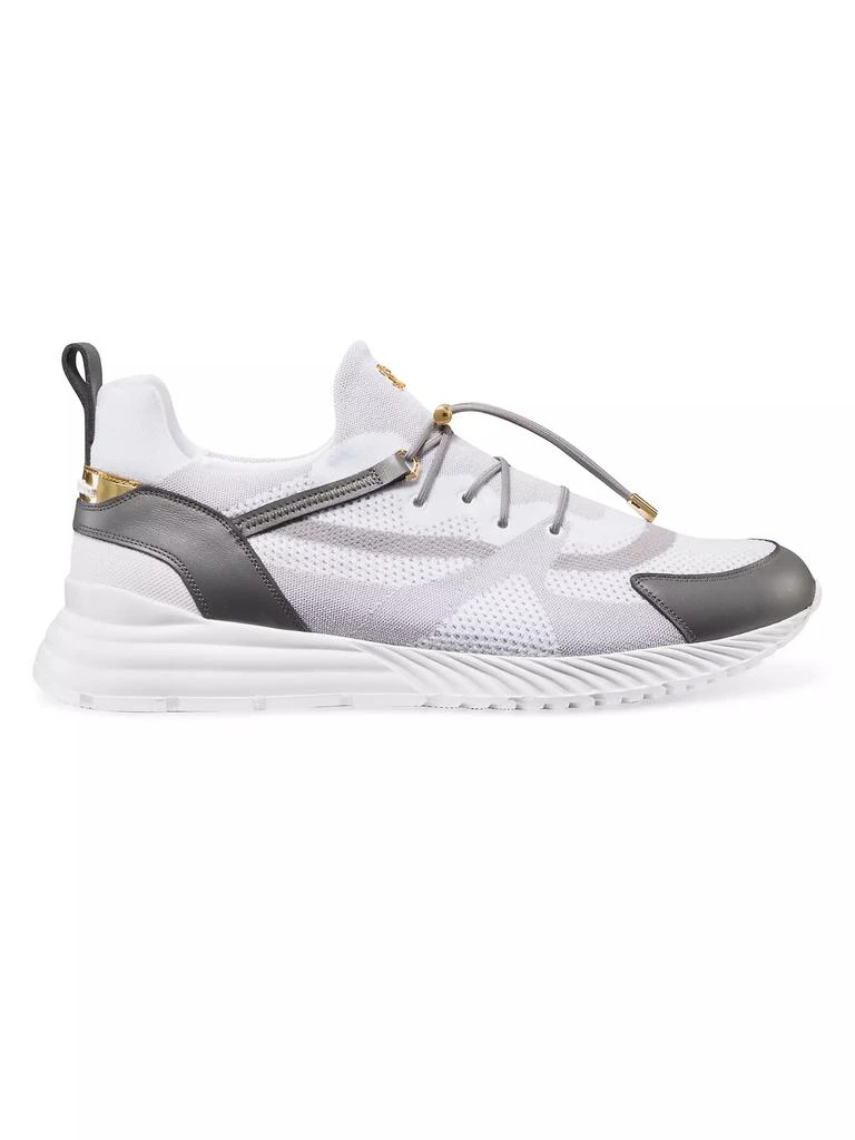 Stefano Ricci Technical Fabric and Calfskin Leather Sneakers 1