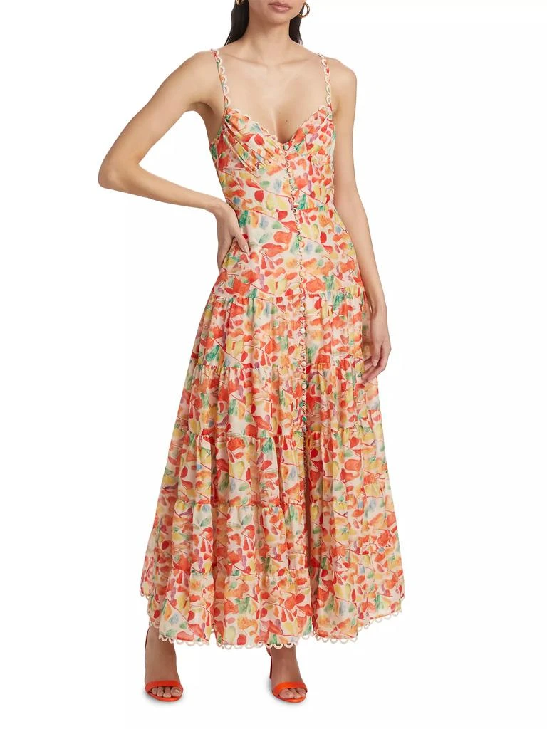 ASTR Tazia Floral A-Line Midi-Dress 3