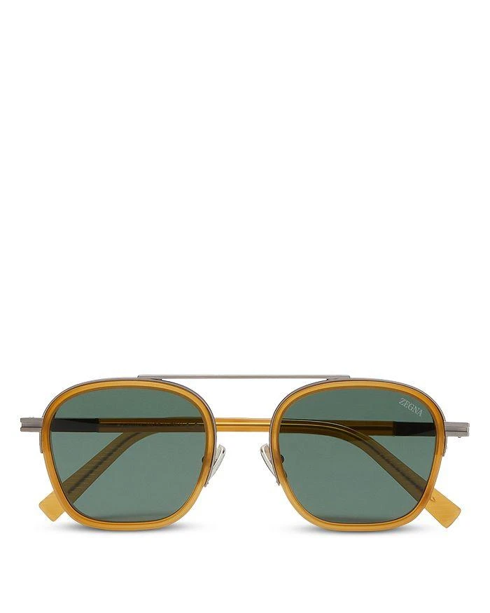 Zegna Orizzonte I Acetate & Metal Sunglasses, 51mm 1