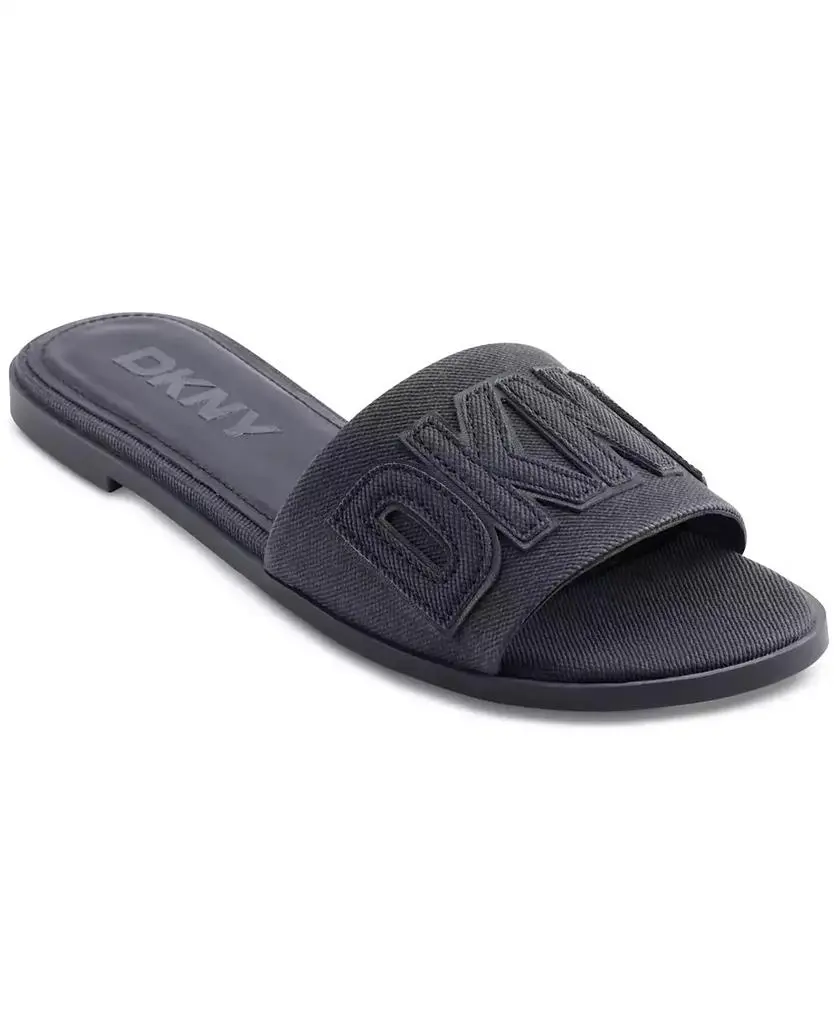 DKNY Women's Willow Slide Slip-On Flat Sandals