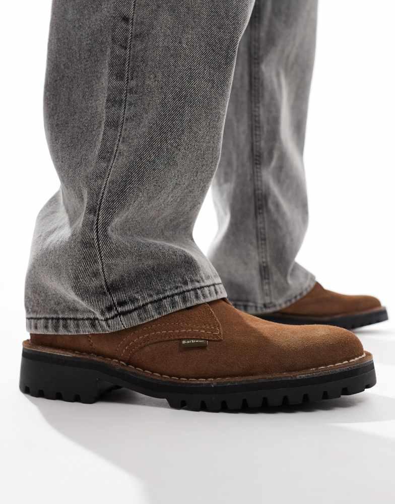 Barbour Barbour Hobart chukka leather boots in brown