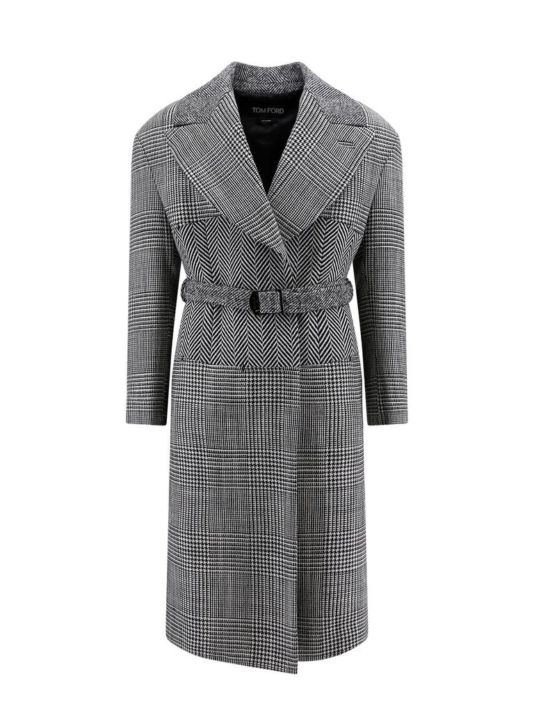 Tom Ford Single Breasted Wool Flannel Jacket With Stripes