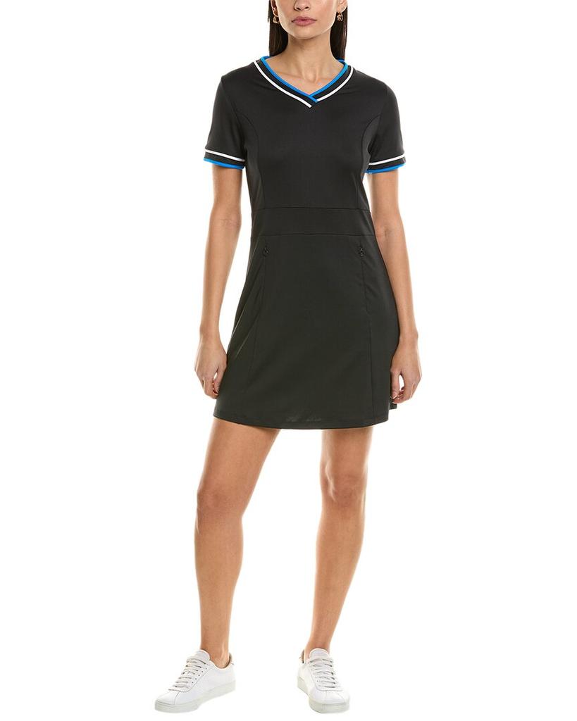 Callaway Callaway V-Neck Colorblocked Mini Dress