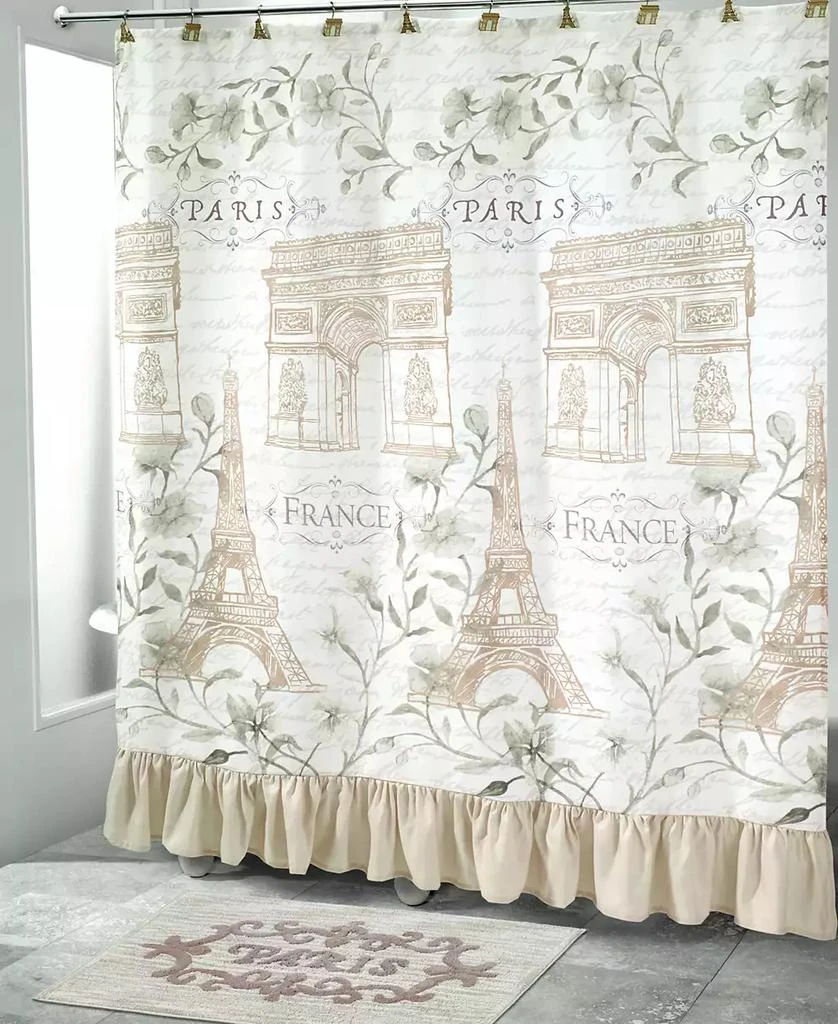 Avanti Paris Botanique Printed Shower Curtain, 72" x 72" 2