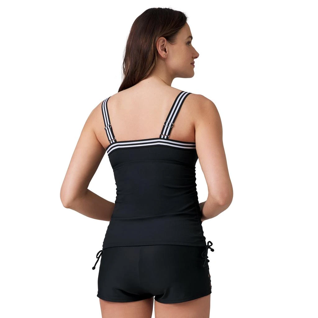 Free Country Women's Track Stripe Tankini Top 8