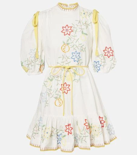 ALMAIS Embroidered cotton minidress - 12