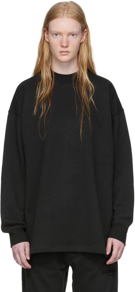 Fear of God ESSENTIALS Black Relaxed Sweatshirt 1