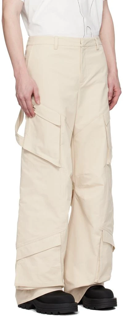Heliot Emil Beige Cellulae Cargo Pants 2