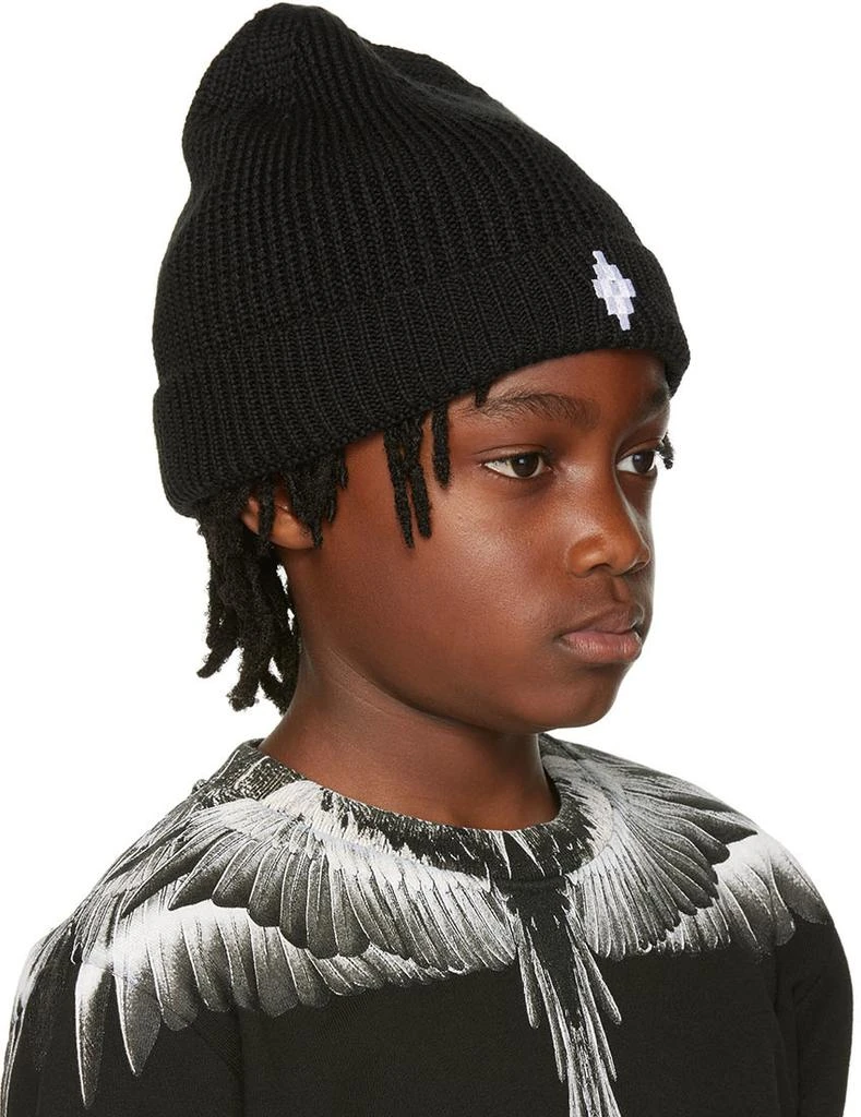 Marcelo Burlon Kids Black Cross Beanie 2