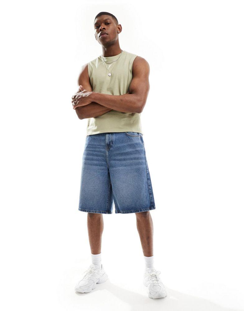 ASOS ASOS DESIGN heavyweight tank in khaki